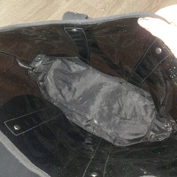 Coach Shimmering Black Tote Bag - Picture 7 of 14